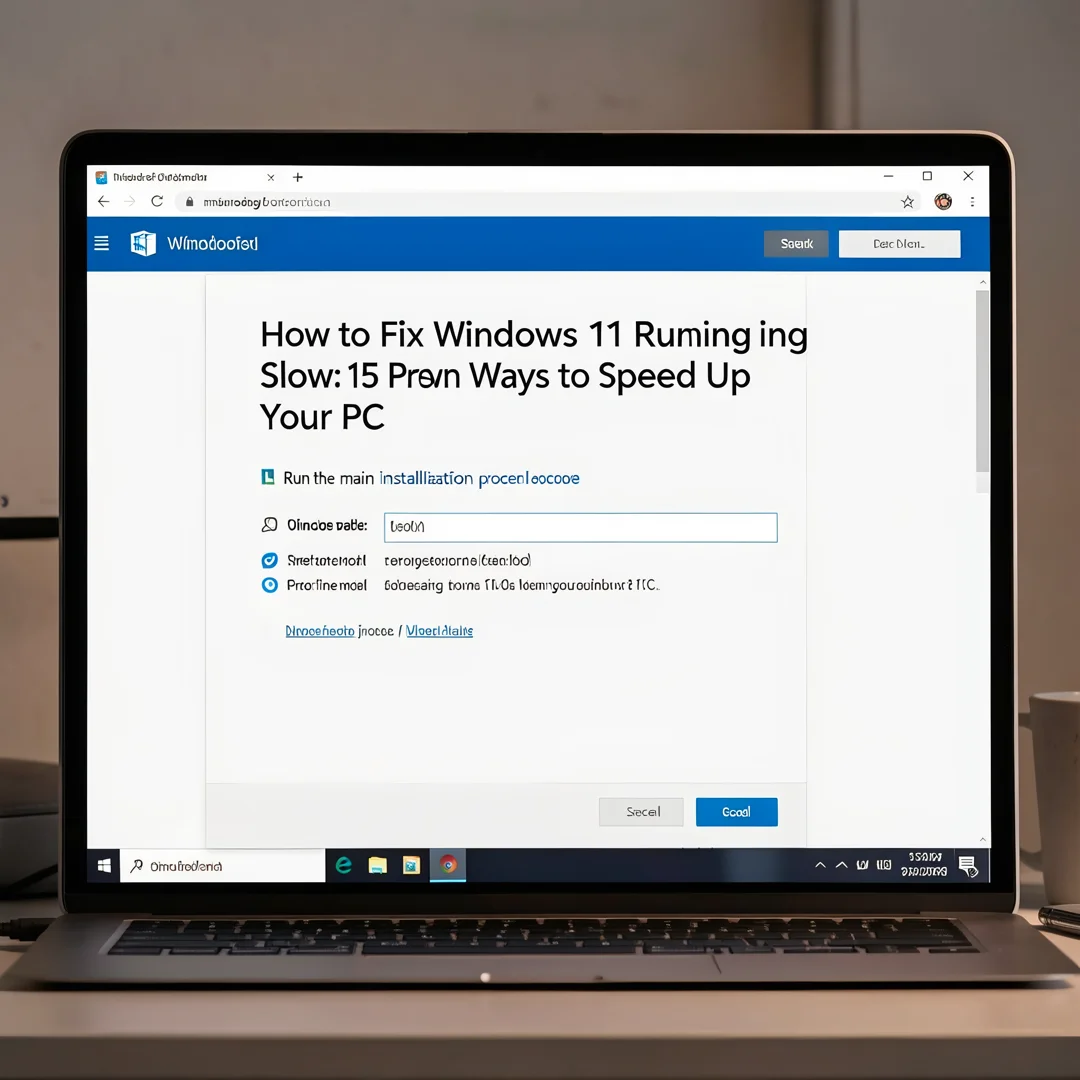 Step 4: Technical tutorial screenshot: Run the main installation procedure for How to Fix Windows 11 Running